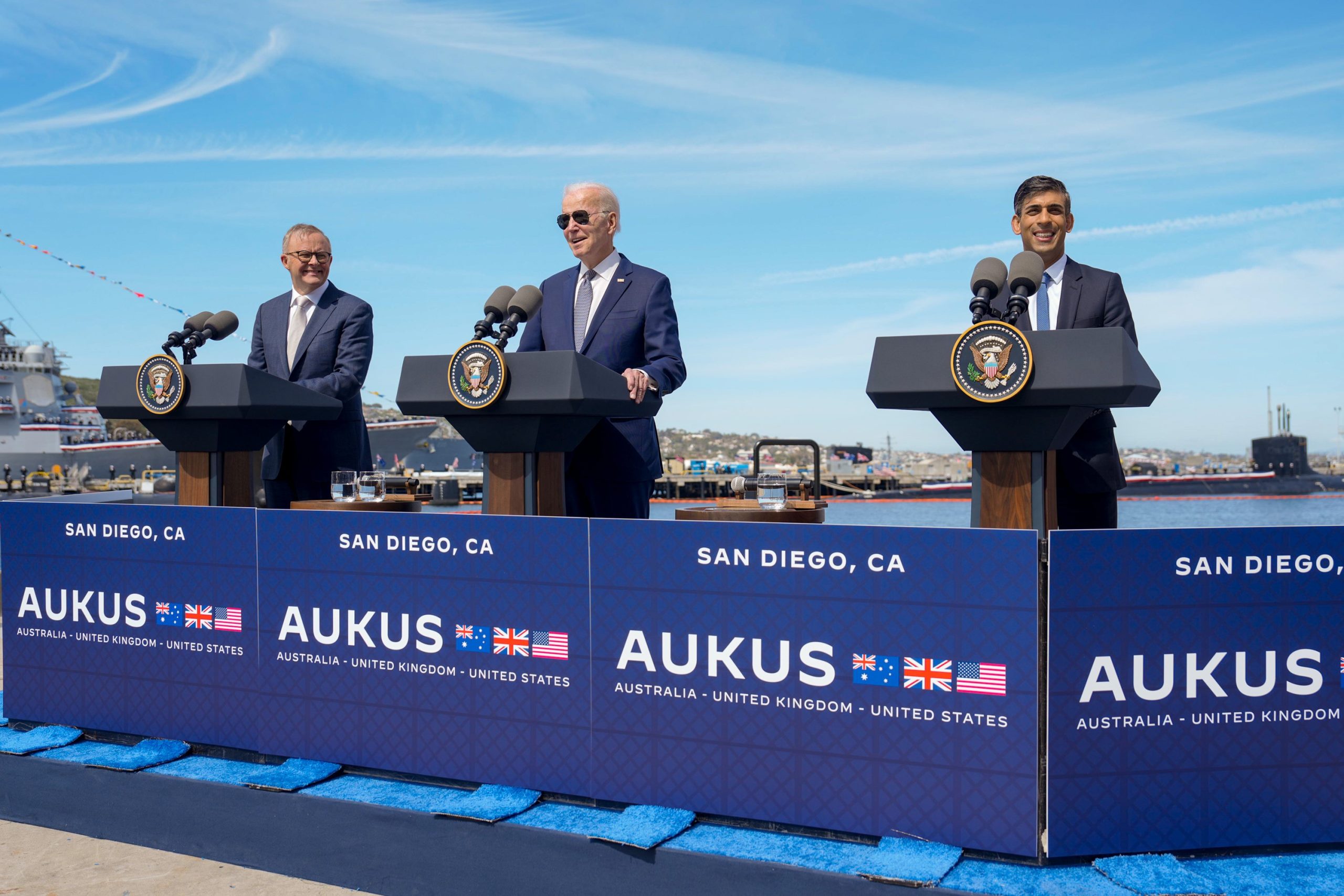 President Joe Biden Prime Minister Anthony Albanese and Prime Minister Rishi Sunak