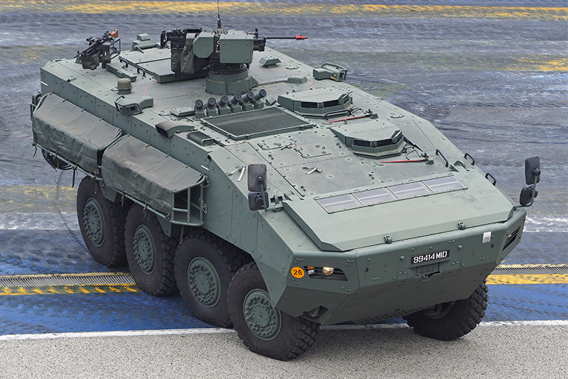 8x8 Terrex infantry carrier